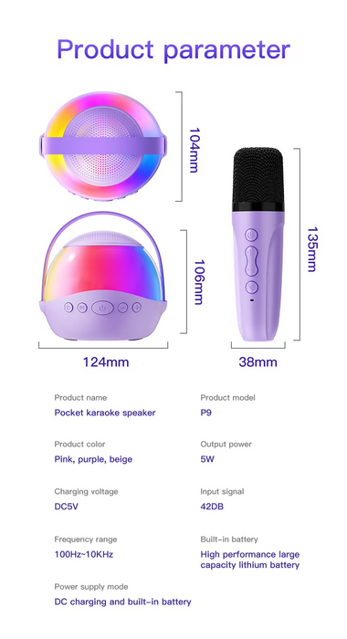 P13雙麥克風藍牙音箱 | P13 Dual Microphone Bluetooth Speaker