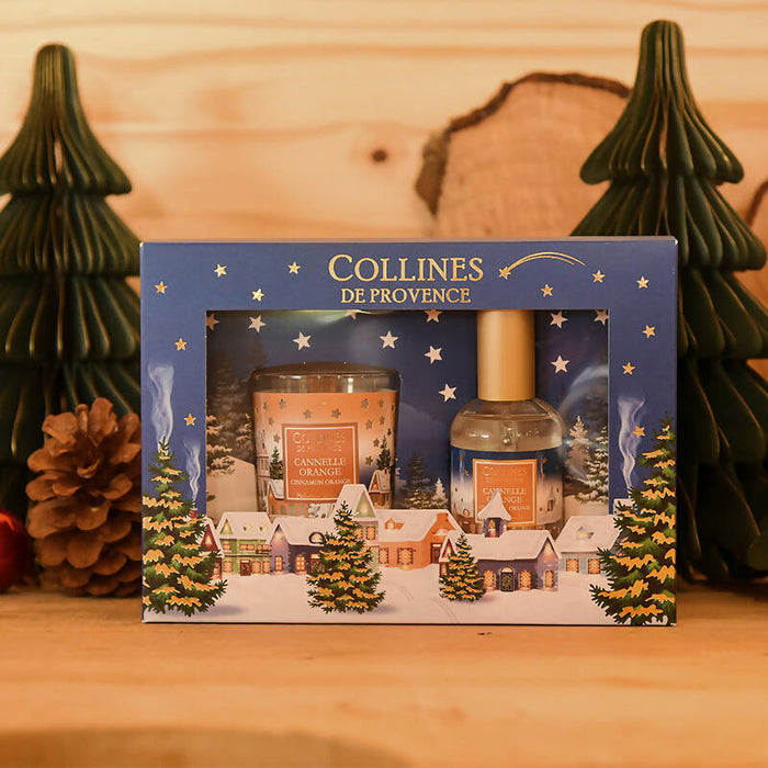 X'mas Collection - Room Spray 50ml + Starry Sky Scented Candle 75g Gift Box 法國家居香薰噴霧+香薰蠟燭(聖誕星星閃亮系列) 禮盒裝