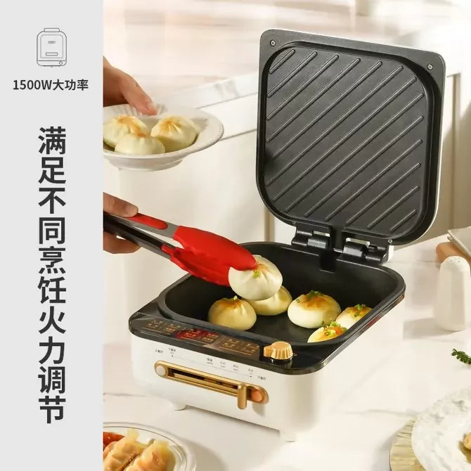 利仁 2盤獨立控溫 煎烙火鍋燉湯炒涮烤一體機 | Electric Hot Pot & BBQ Grill Combo |1500W