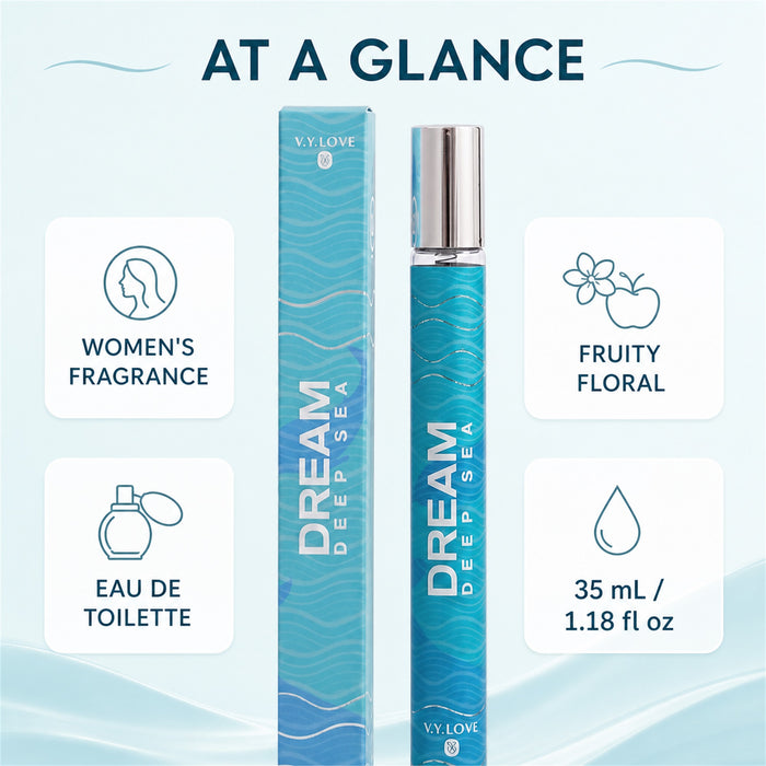 Dream Deep Sea Eau de Toilette, Fruity Floral, 35 mL, Model 128