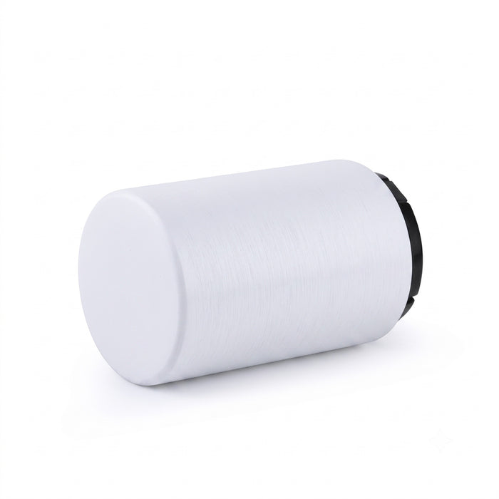 Push Down Bottle Opener, Automatic Cap Remover, White, 8.5 cm