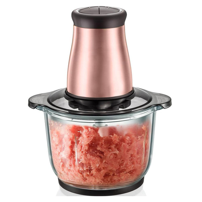 小浣熊 家用多功能電動絞肉機/攪拌機/料理機/切碎機 多功能食品處理機 2L 300W