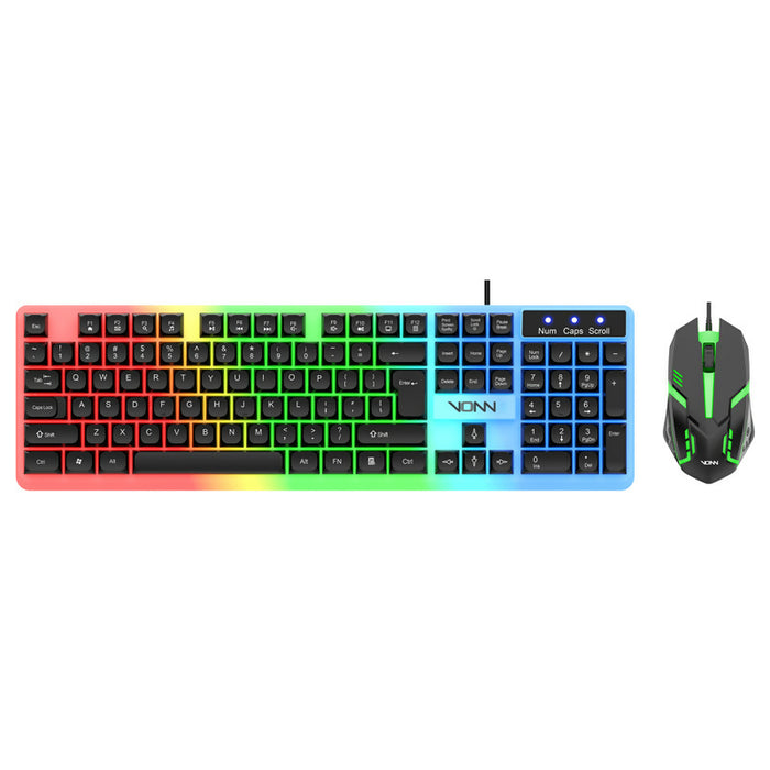 VONN Colorful Suspension Mouse & Keyboard Combo