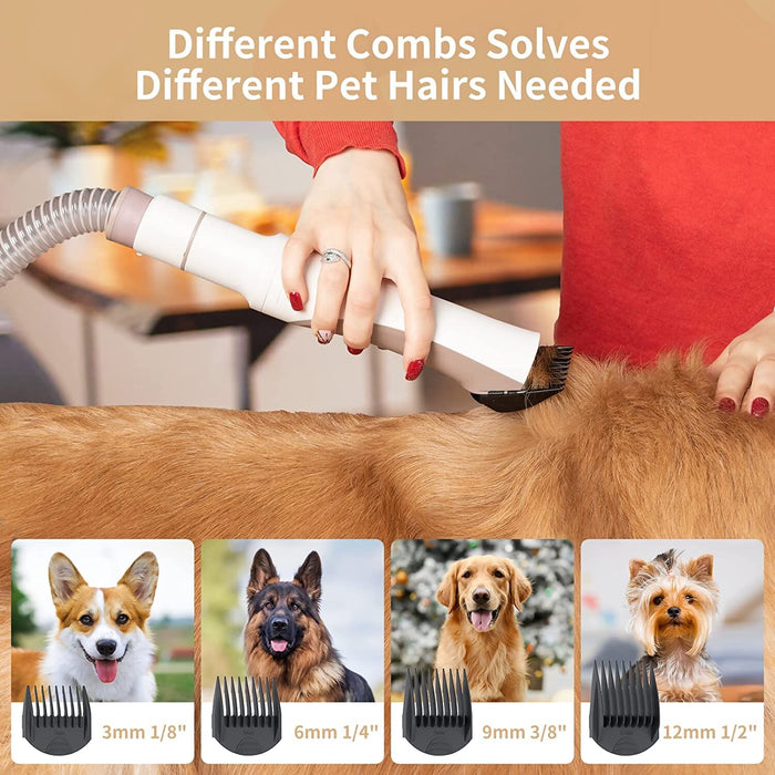 Refurbish Redroad Dog Grooming Kit 5 8 12 Kpa Pet Grooming Vacuum 400W Powerful Suction Dog Grooming Clippers professional 1.3L Cat Vacuum for