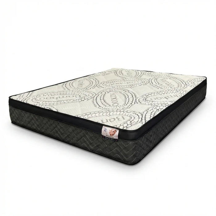 10" Queen Size Bamboo Cover Firm Foam Mattress, Pocket Coil with Pillow top Mattress