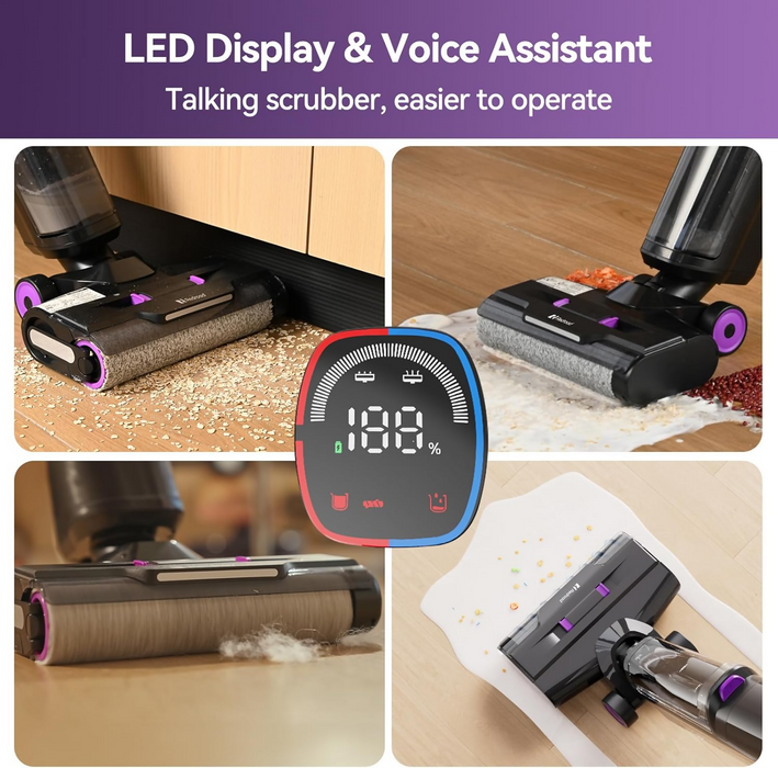 Cordless All-in-One Multi-Surface Cleaner, Vacuum & Wash at the Same Time