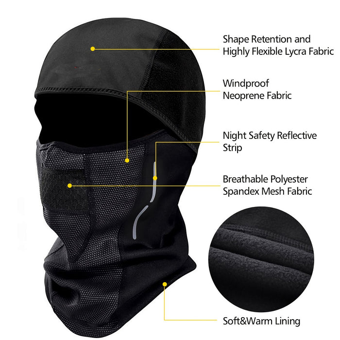 SGODDE Unisex Ski Mask, Balaclava Face Mask, Water Resistant and Windproof