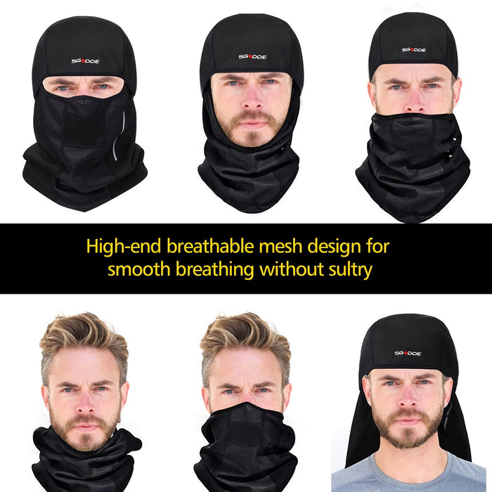 SGODDE Unisex Ski Mask, Balaclava Face Mask, Water Resistant and Windproof