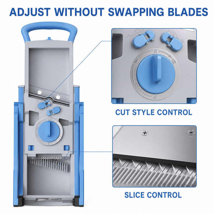 Mandoline Slicer Adjustable 0.1-8 mm Slice, Julienne, Dice