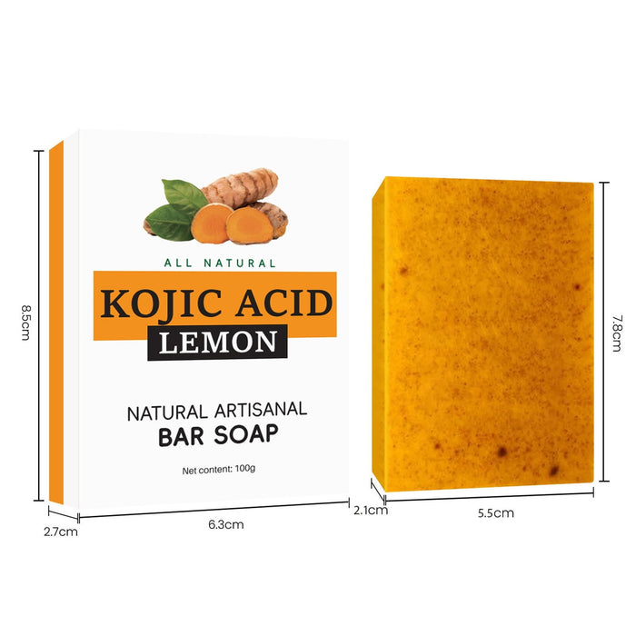 Lemon Turmeric Soap Bar, 100g, Face and Body Cleansing