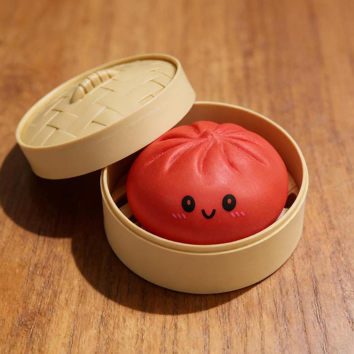 Dumpling Squishy Toy, Slow-Rising Glitter Fidget, 8.5 cm