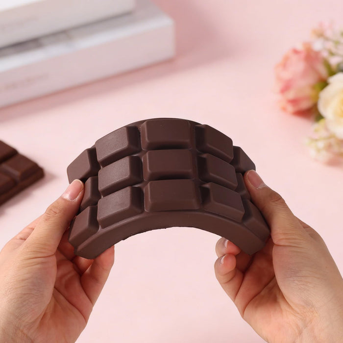 Squishy Toy Chocolate Bar, Soft Rubber Fidget Stress Toy, 6.22 in