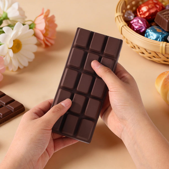 Squishy Toy Chocolate Bar, Soft Rubber Fidget Stress Toy, 6.22 in