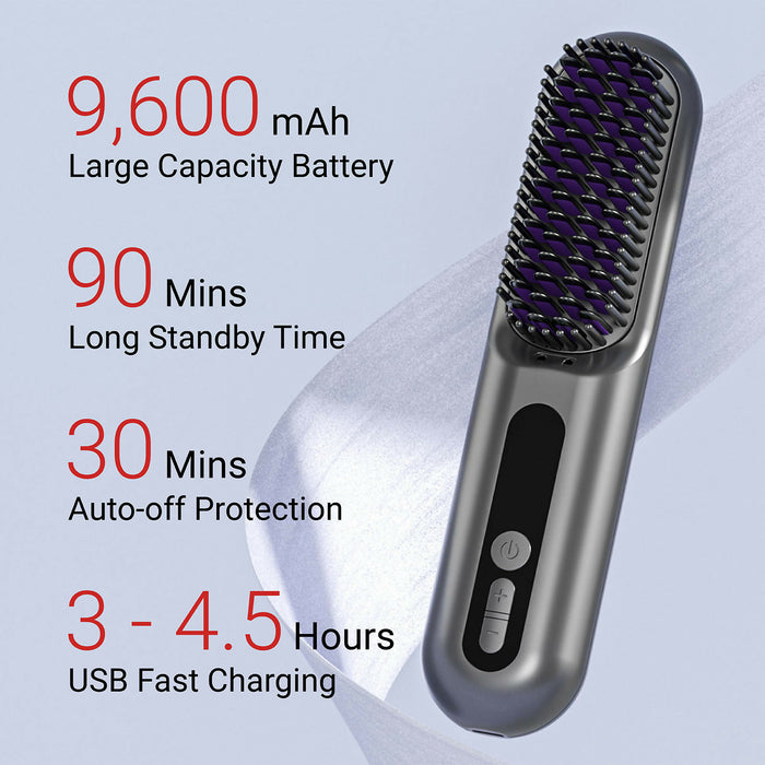 Lowra rouge SL-620 Cordless Hair Straightening Brush Hot Comb Hair Straightener