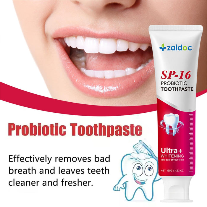 Zaidoc SP-16 Probiotic Toothpaste, Ultra Whitening, 120 g