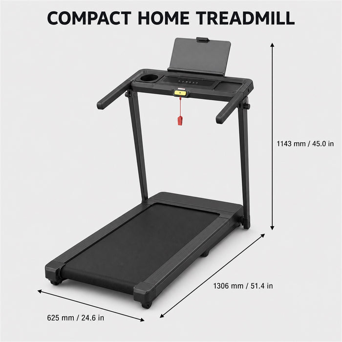3-in-1 Folding Treadmill, 2.5 HP 6% Incline 12 km/h 120 kg Model T4226A