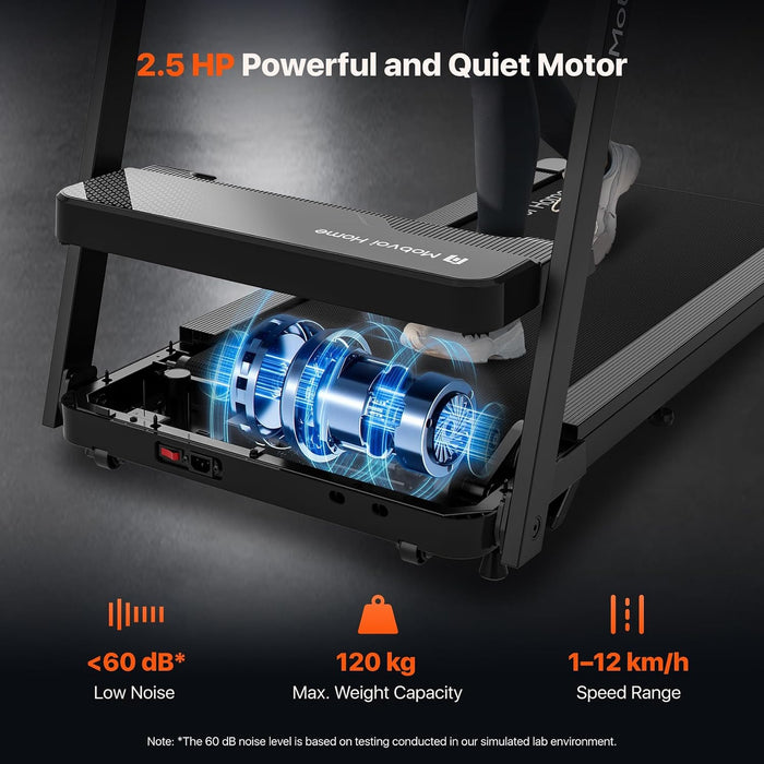 3-in-1 Folding Treadmill, 2.5 HP 6% Incline 12 km/h 120 kg Model T4226A