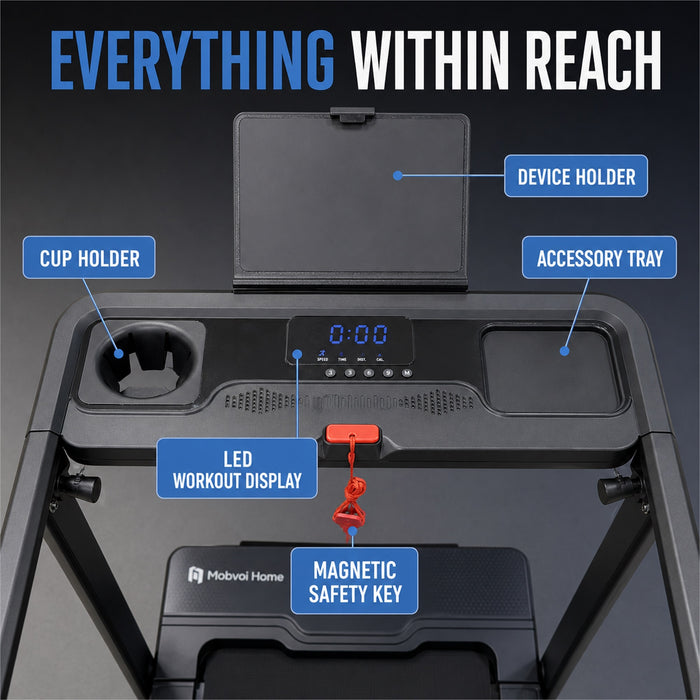 3-in-1 Folding Treadmill, 2.5 HP 6% Incline 12 km/h 120 kg Model T4226A