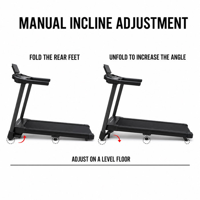 3-in-1 Folding Treadmill, 2.5 HP 6% Incline 12 km/h 120 kg Model T4226A
