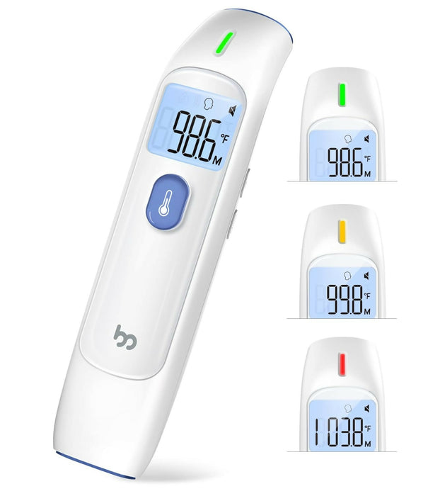 Baby Digital Thermometer, No-Touch Forehead Thermometer for Adults, Kids, Toddlers, Infrared Temporal Thermometer with Silent Mode, FSA HSA Eligible