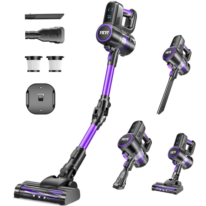 Cordless Vacuum Cleaner, 40kPa, 450W, 50-Min Runtime, Violet
