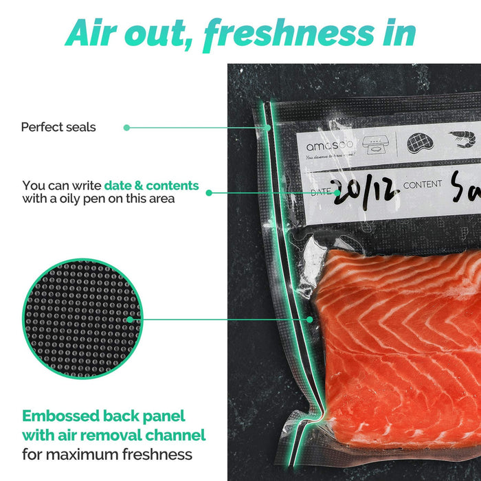 Vacuum Sealer Rolls 3 Packs - 8 in and 11 in 150 ft