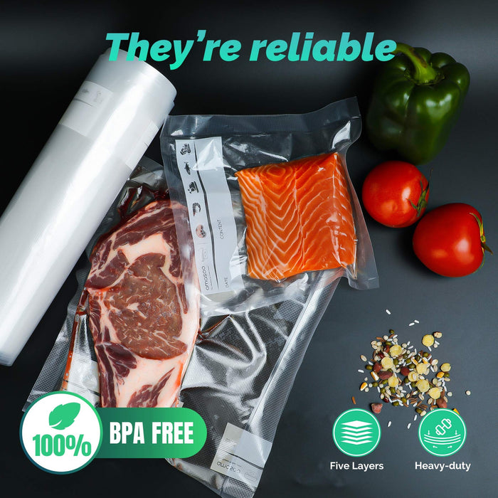Vacuum Sealer Rolls 3 Packs - 8 in and 11 in 150 ft