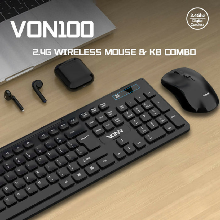 VONN 2.4G Wireless Mouse & Keyboard Combo