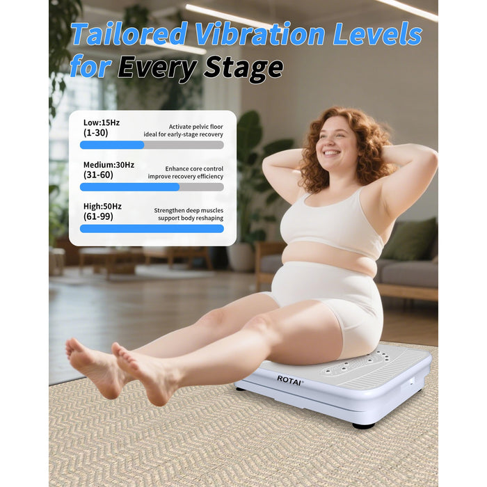 Whole Body Vibration Plate, 99 Speeds, Remote & Resistance Bands, Home Fitness