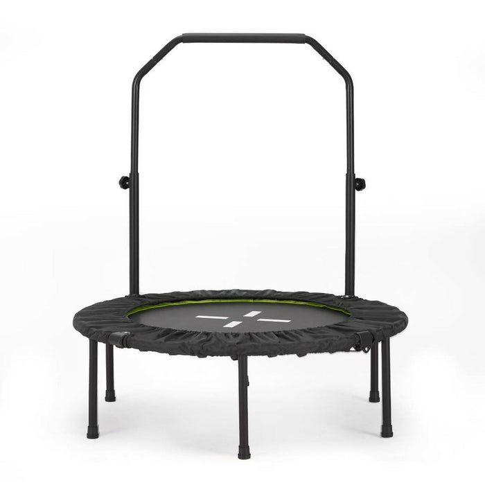 Rebounder Trampoline for Adults Quiet Bungee Cord System, 330 lb Capacity, Foldable Mini Fitness Trampoline Indoor Cardio, Weight Loss & Home Workout