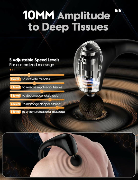 HP-68 肩頸後背筋膜槍 | Deep Tissue Massage Gun