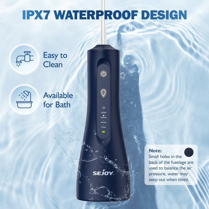 Water Flosser, 5 Modes, 300 mL Cordless Oral Irrigator, Travel