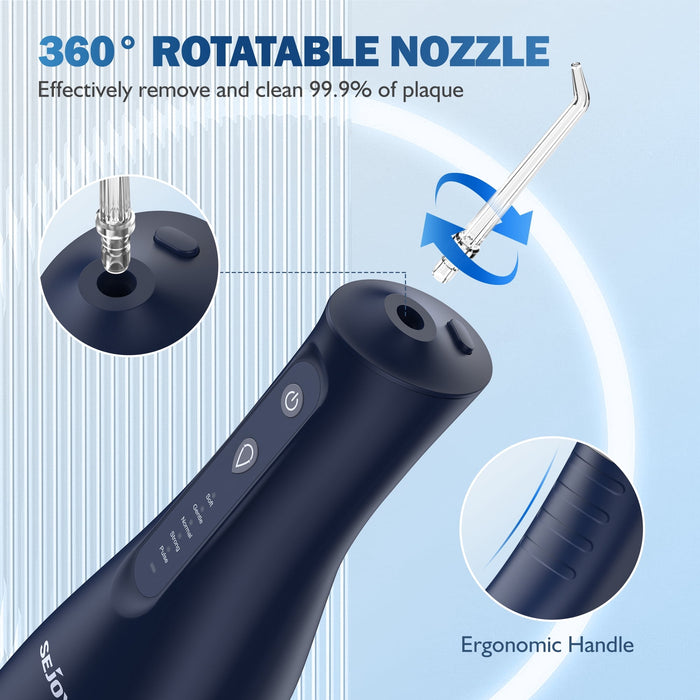 Water Flosser, 5 Modes, 300 mL Cordless Oral Irrigator, Travel