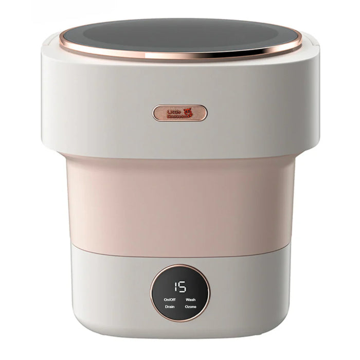 小浣熊 JND01小型折叠洗衣機 嬰兒洗衣機內衣褲清洗機便攜出差洗衣機 Portable Washing Machine 8.5L 40W