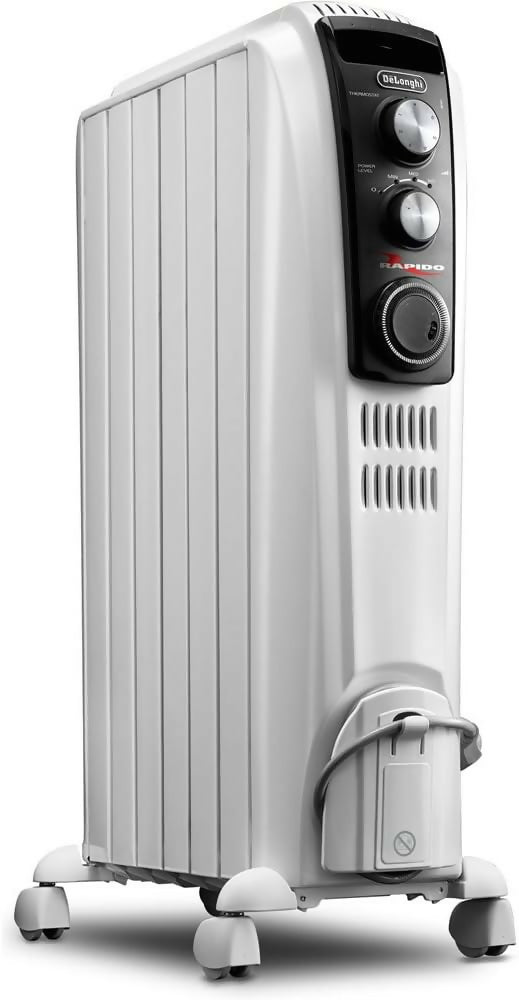 De'Longhi Dragon 4 Oil Filled Radiator Heater, 1500W Electric