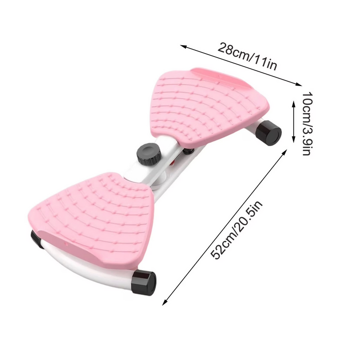 Waist Twister Board with Resistance Bands, Adjustable Resistance Twisting Fitness Tool, Anti-Slip Foot Massage Pedals, Balance Exercise Board for Home Workout, Core Training and Full Body Exercise