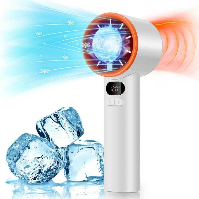 Portable Mini Fan Handheld Cooling Fan with Ice Cold Plate, 3000mAh Rechargeable Battery Instant Cooling, USB Personal Air Cooler for Home, Office, Travel, Outdoor Model B11B