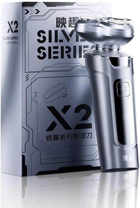 Independent Heads Charging Shavers for Bald Men, Electric Face Shaver for Men USB Rechargeable Magnetic Suction Cutter Head Shaving Machine Waterproof Beard Trimmer