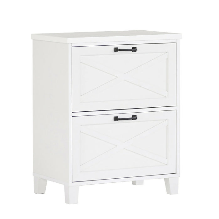 Maxxus 2 Drawer Filling Cabinet, White