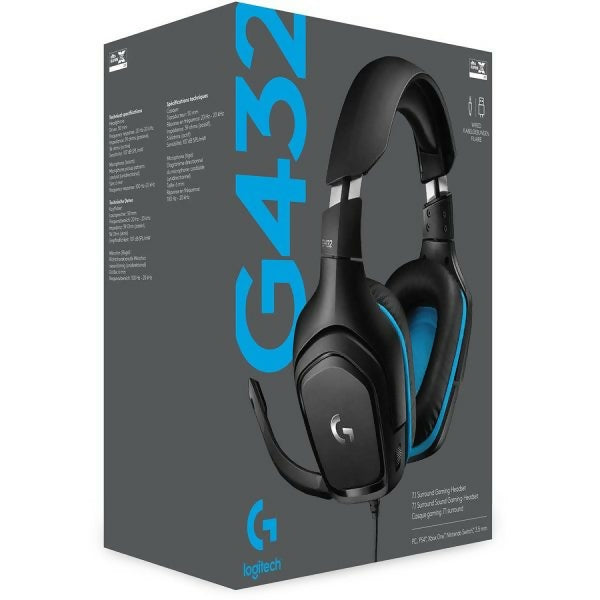 Logitech G432 7.1 Surround Sound Gaming Headset (Renew)