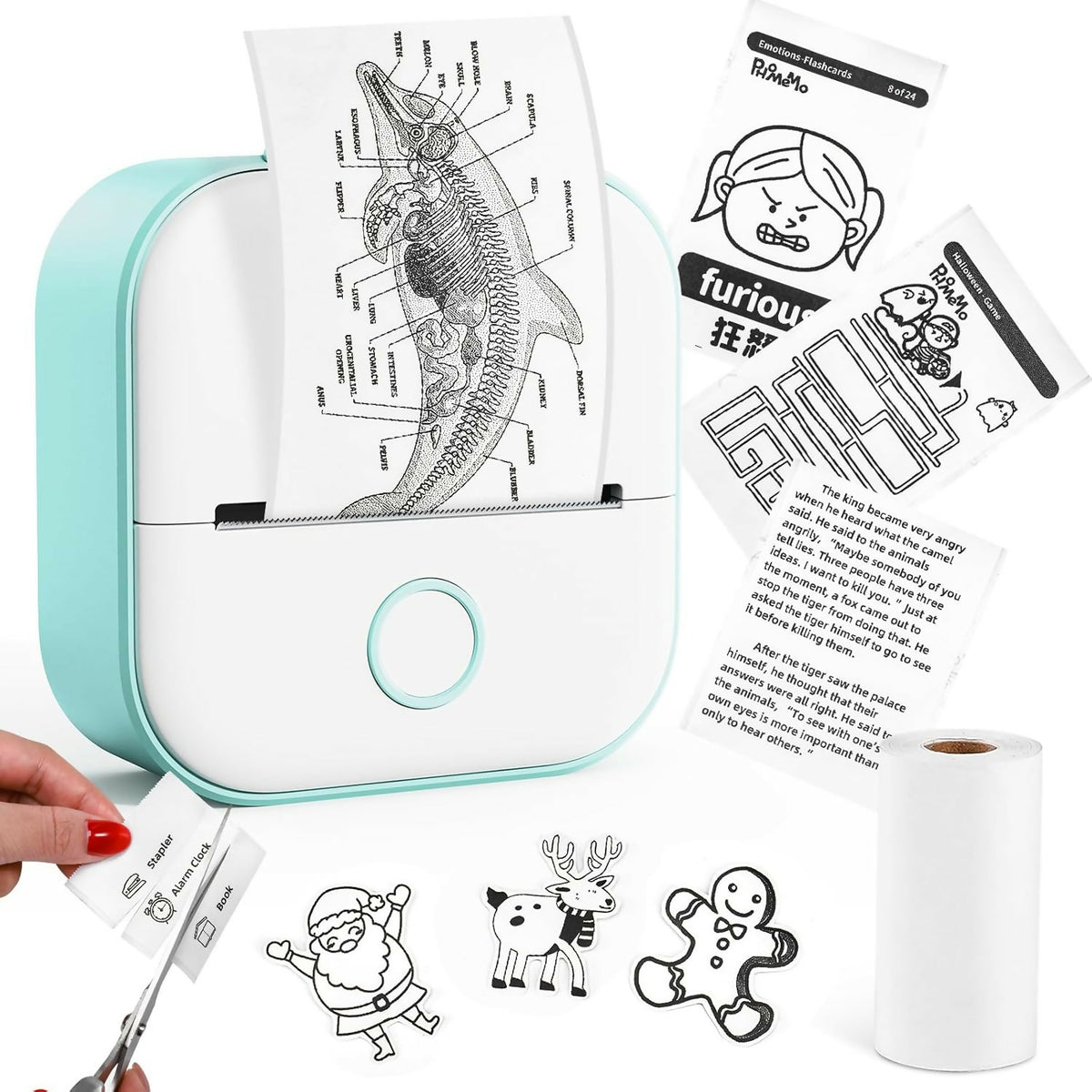 Phomemo T02 Thermal Wireless Bluetooth Pocket Phone Printer, Upper