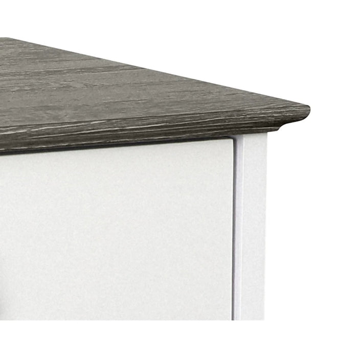 Maxxus White/Gray Oak 3-Drawer Lateral File Cabinet