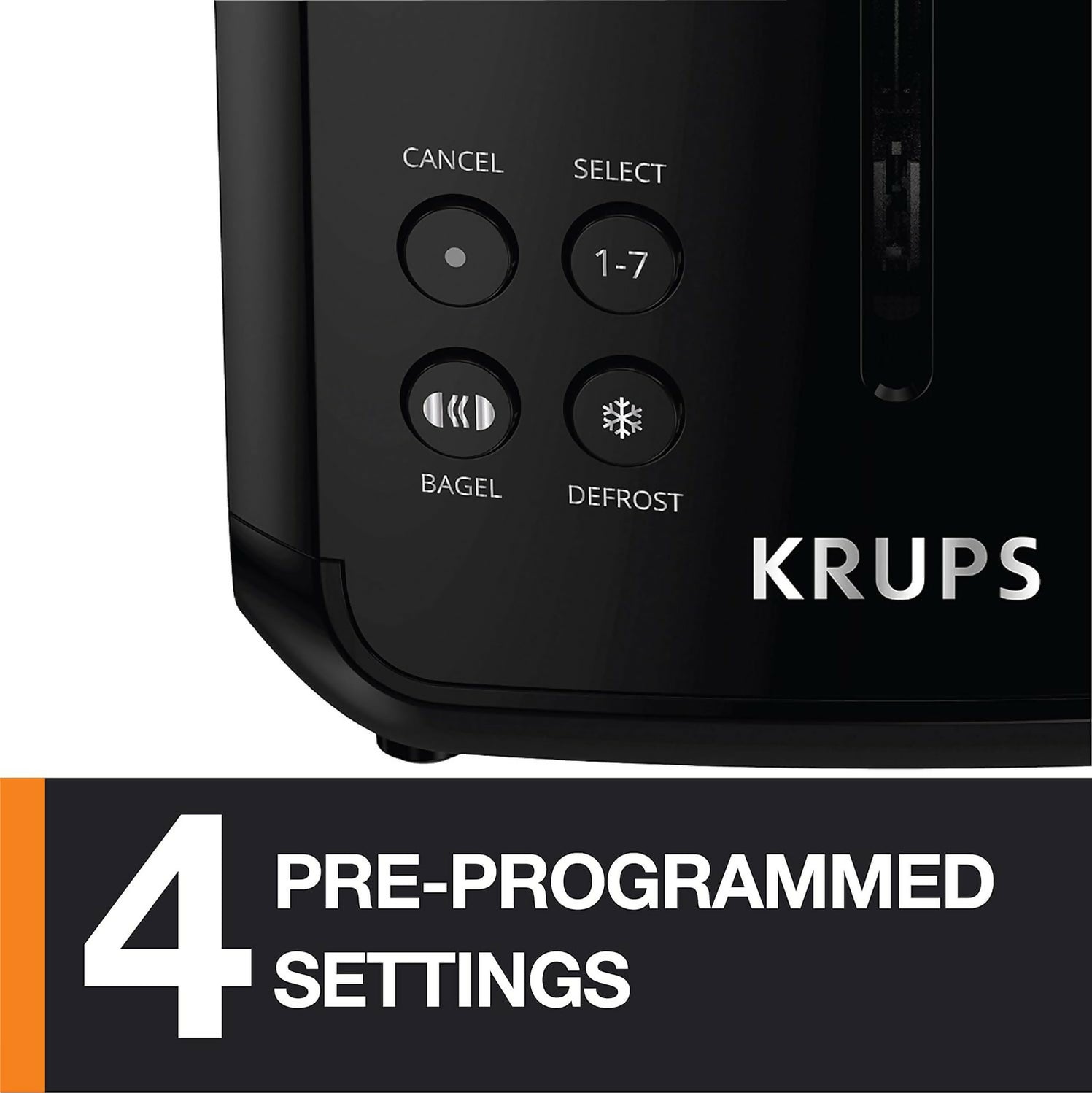 KRUPS My Memory Digital Toaster | 2-Slice Stainless Steel, LED — singclub