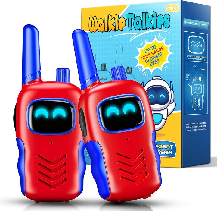 ROBOT DESIGN DM31 Walkie Talkies for kids 3+ (Red & Blue)