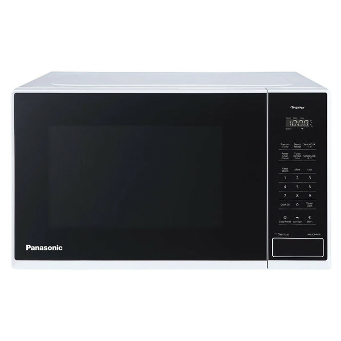 Panasonic 1.3 Cu Ft NNSC64MWC Child Lock Inverter Genius Microwave - White Open Box