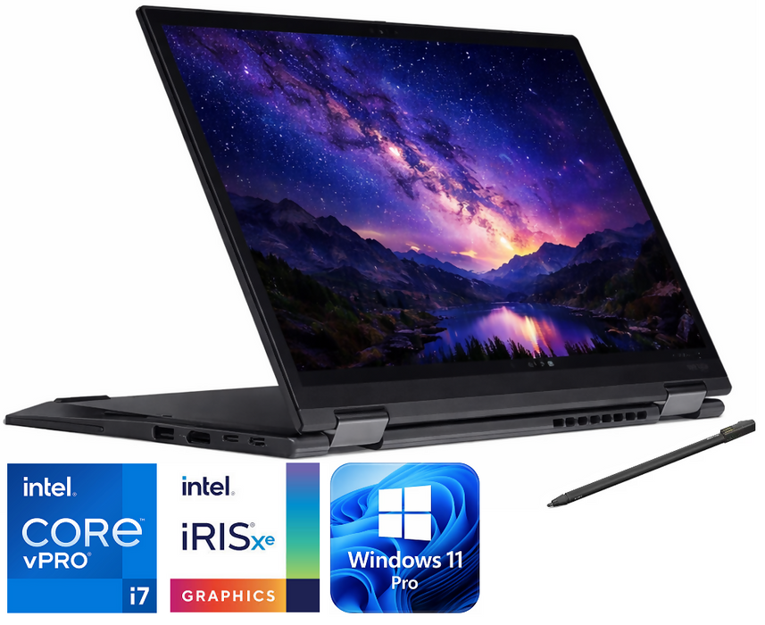 [Refurbished] Lenovo ThinkPad X13 Yoga Gen 2 (13") 2-in-1 Laptop (i7-1185G7, 16GB RAM, 256GB NVMe SSD)