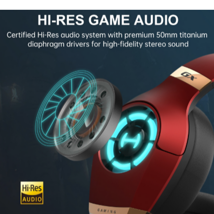 HECATE by Edifier GX Hi-Res Wired Gaming Headphones with Microphone - ENC Noise Cancelling - 50mm Driver