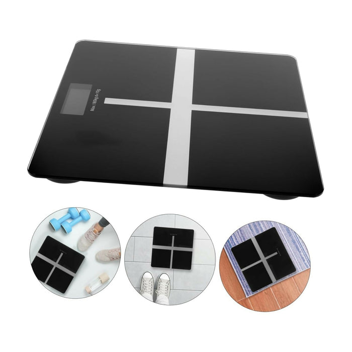 電子體重磅 180kg 強化玻璃 高精準家用磅｜Digital Weight Scale with Tempered Glass Platform High-Accuracy Sensors, Slim Modern Design, Easy-Read Display Home Fitness & Daily Weight Tracking Scale