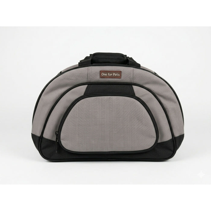 2PCs Pets Travel Lite Pet Carrier, Lightweight Soft-Sided Cat & Small Dog Travel Bag, Mesh Ventilation, Privacy Cover, Washable Pad, Carry Bag, Tan, 18 x 11 x 11.5 in