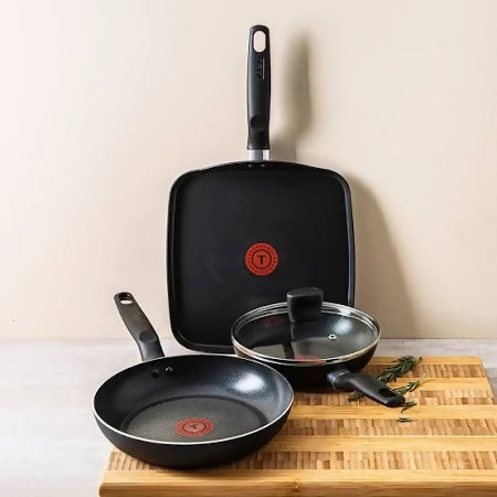 T-fal Essential Grill & Frypan Combo- 4 Piece Set